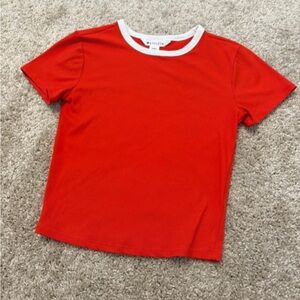 Athleta Ribbed Crop Tee, XS